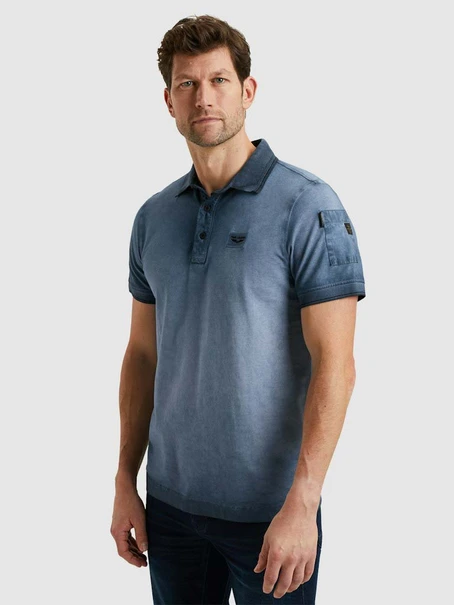 PME Legend Short sleeve polo cold dye pique