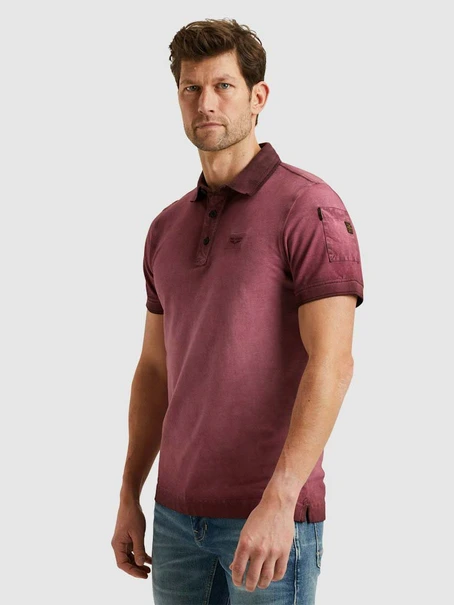 PME Legend Short sleeve polo cold dye pique