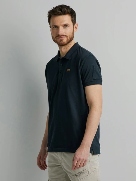 PME Legend Short sleeve polo cotton elastan p