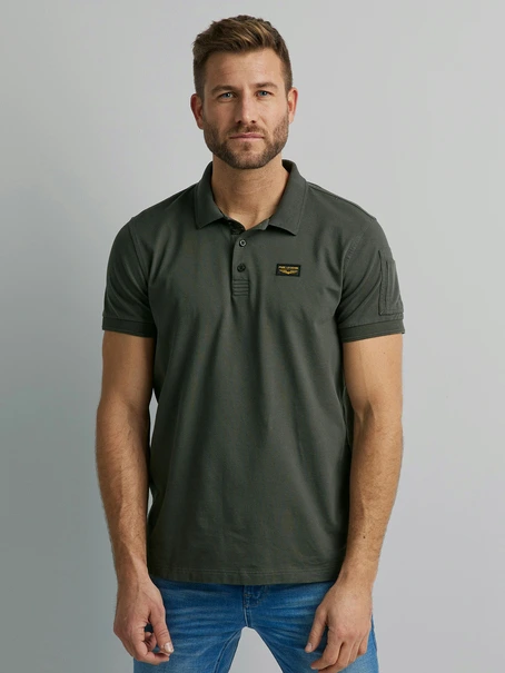 PME Legend Short sleeve polo cotton elastan p