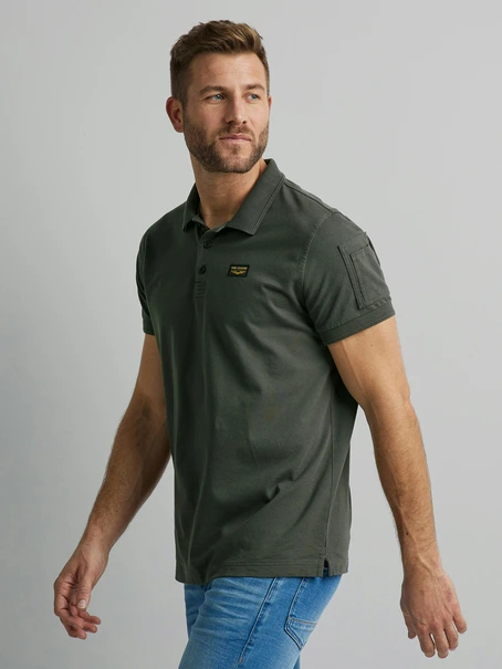 PME Legend Short sleeve polo cotton elastan p