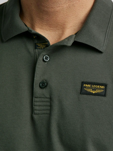 PME Legend Short sleeve polo cotton elastan p