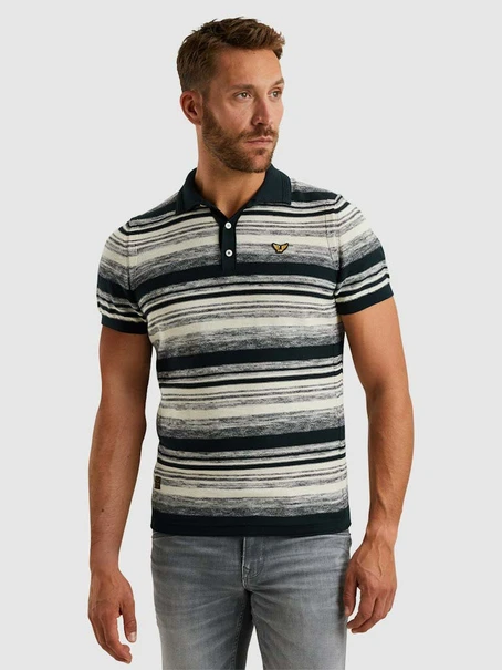 PME Legend Short sleeve polo cotton slub grad