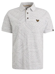 PME Legend Short sleeve polo fine pique aop