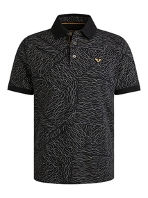 PME Legend Short sleeve polo fine pique aop