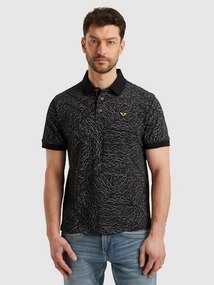 PME Legend Short sleeve polo fine pique aop