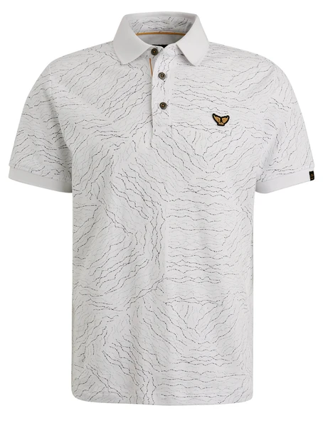 PME Legend Short sleeve polo fine pique aop