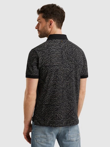 PME Legend Short sleeve polo fine pique aop
