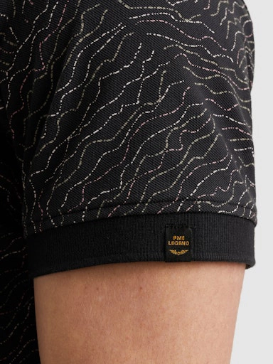 PME Legend Short sleeve polo fine pique aop