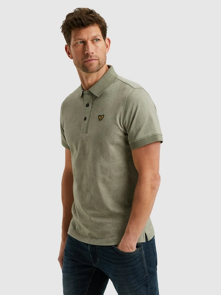 PME Legend Short sleeve polo fine pique aop