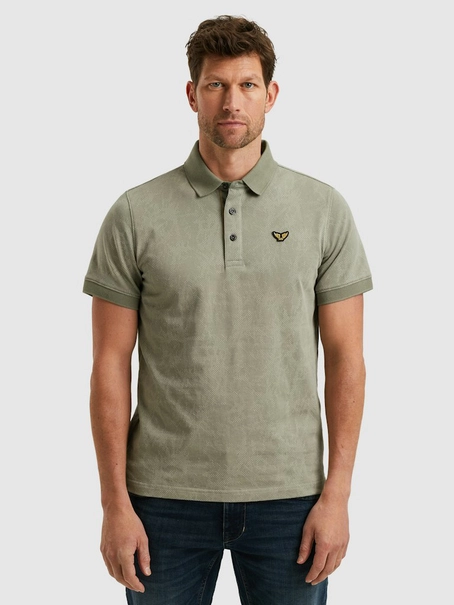 PME Legend Short sleeve polo fine pique aop