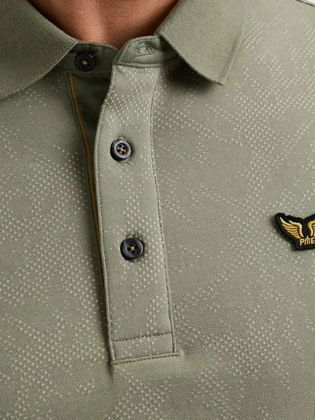 PME Legend Short sleeve polo fine pique aop