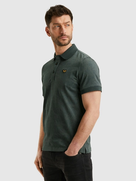 PME Legend Short sleeve polo fine pique aop