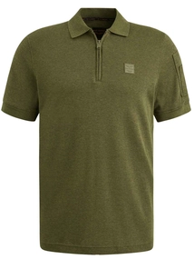 PME Legend Short sleeve polo interlock melang