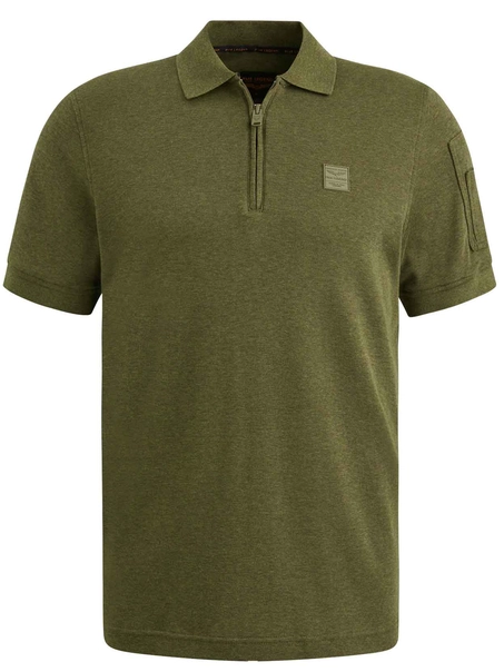 PME Legend Short sleeve polo interlock melang