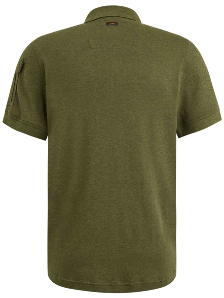 PME Legend Short sleeve polo interlock melang