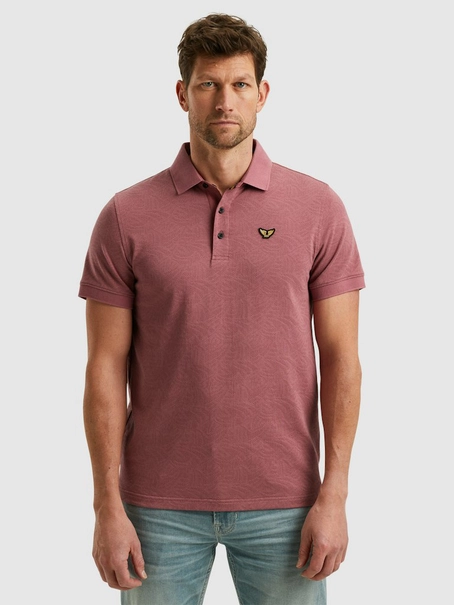 PME Legend Short sleeve polo Jacquard jersey