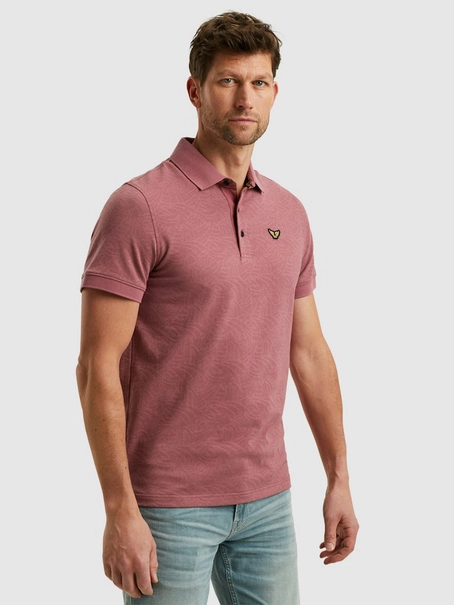 PME Legend Short sleeve polo Jacquard jersey