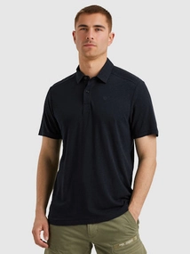 PME Legend Short sleeve polo linen blend