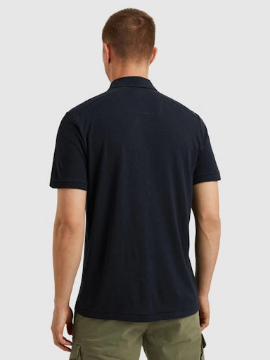 PME Legend Short sleeve polo linen blend