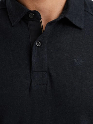 PME Legend Short sleeve polo linen blend