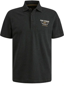 PME Legend Short sleeve polo pique melange