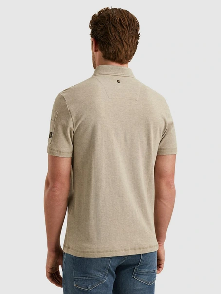 PME Legend Short sleeve polo pique melange