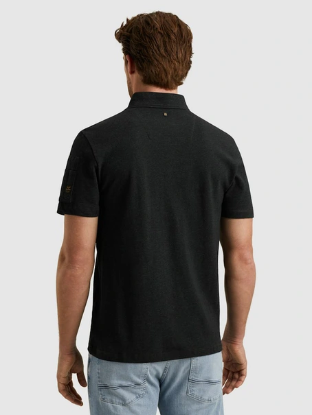 PME Legend Short sleeve polo pique melange