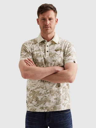 PME Legend Short sleeve polo printed slub jer