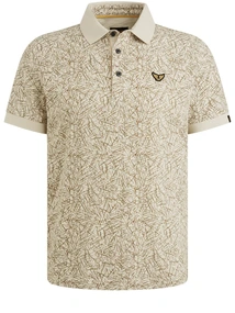 PME Legend Short sleeve polo slub jersey aop
