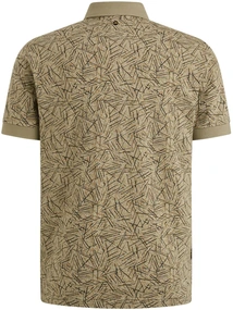 PME Legend Short sleeve polo slub jersey aop