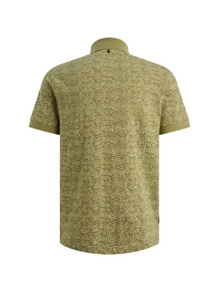 PME Legend Short sleeve polo slub jersey aop