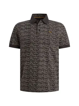 PME Legend Short sleeve polo slub jersey aop