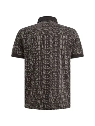 PME Legend Short sleeve polo slub jersey aop