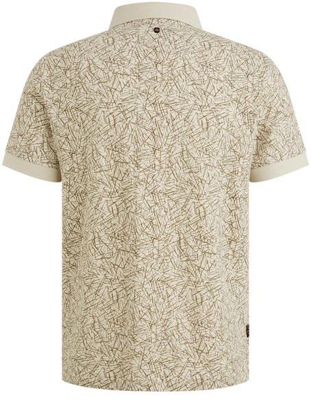 PME Legend Short sleeve polo slub jersey aop