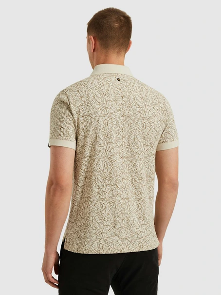 PME Legend Short sleeve polo slub jersey aop