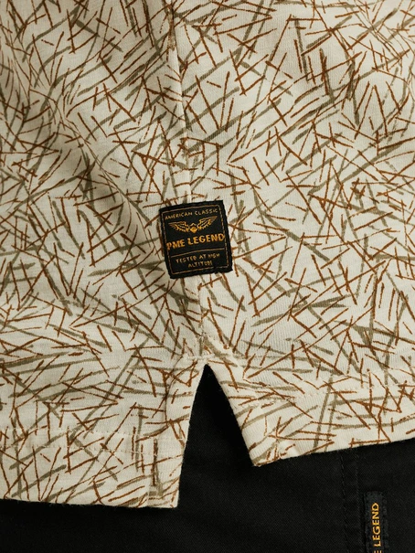 PME Legend Short sleeve polo slub jersey aop