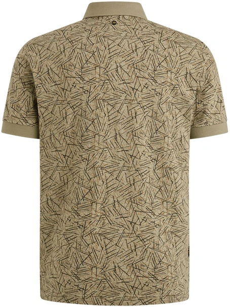 PME Legend Short sleeve polo slub jersey aop