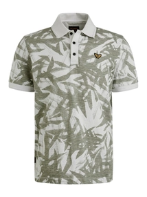 PME Legend Short sleeve polo slub jersey prin