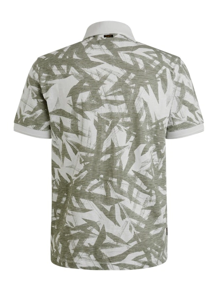 PME Legend Short sleeve polo slub jersey prin