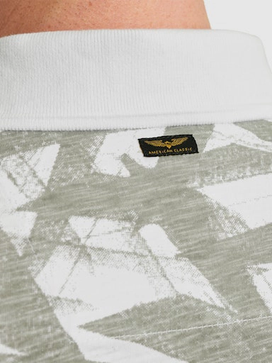 PME Legend Short sleeve polo slub jersey prin