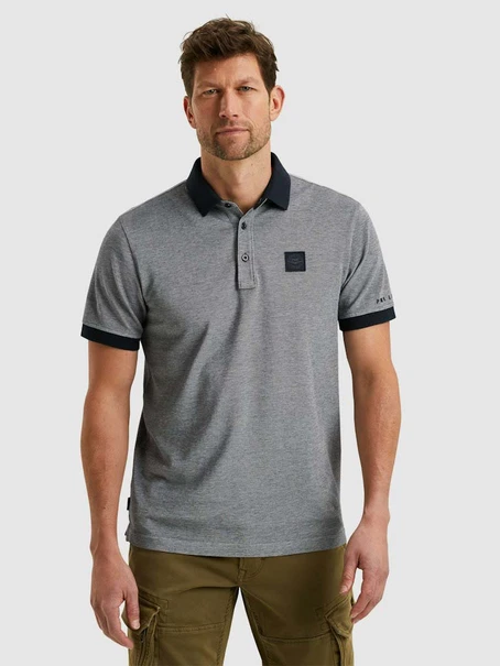 PME Legend Short sleeve polo two tone pique