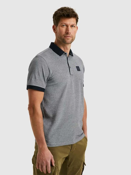 PME Legend Short sleeve polo two tone pique