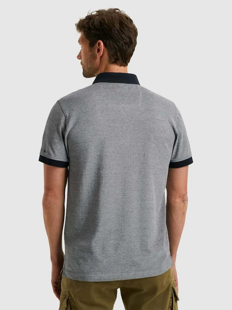 PME Legend Short sleeve polo two tone pique