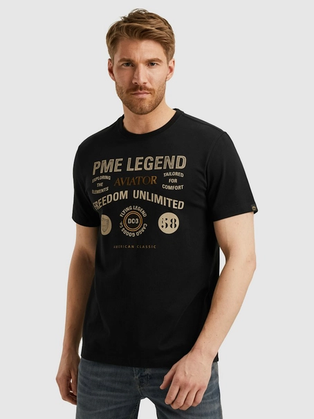 PME Legend Short sleeve r-neck cotton elastan