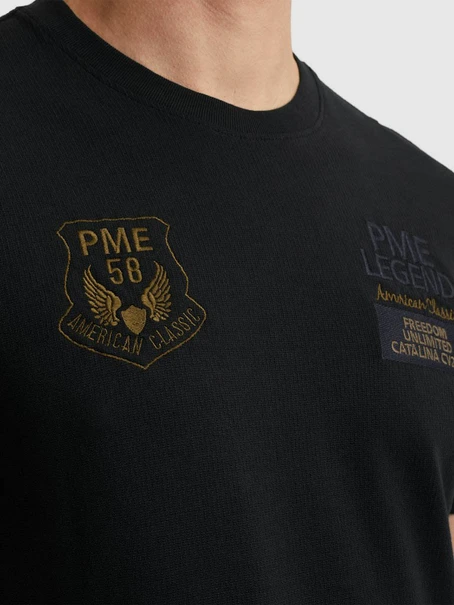 PME Legend Short sleeve r-neck flat waffel je