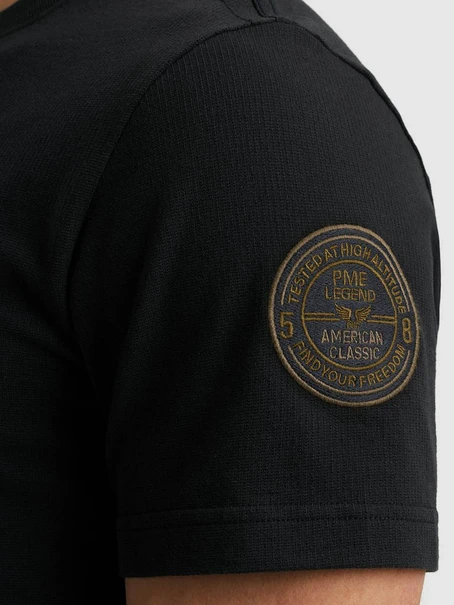 PME Legend Short sleeve r-neck flat waffel je
