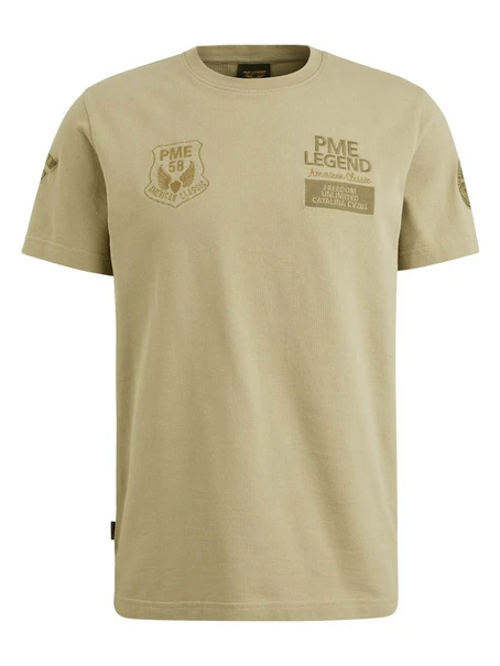 PME Legend Short sleeve r-neck flat waffel je