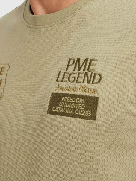 PME Legend Short sleeve r-neck flat waffel je