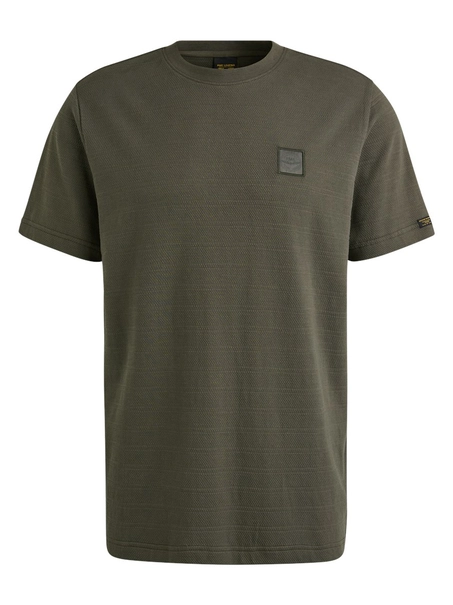 PME Legend Short sleeve r-neck jacquard strip